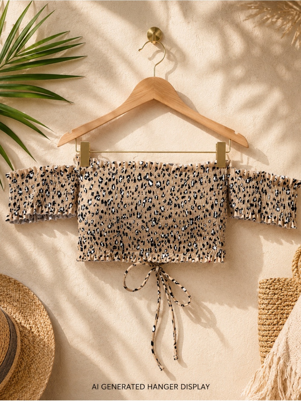 Target Xhilaration Animal Print Bikini Top off the shoulder underwire